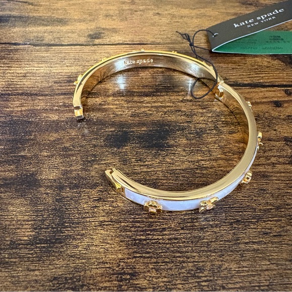 Kate Spade Gold and White Bangle NWT - Picture 11 of 13